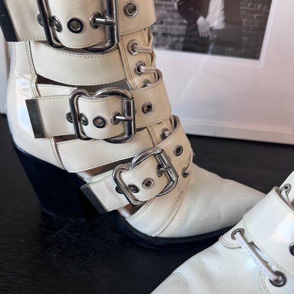 Jeffrey Campbell Caceras White Indie Sleaze Boots 7 - Picture 3 of 3